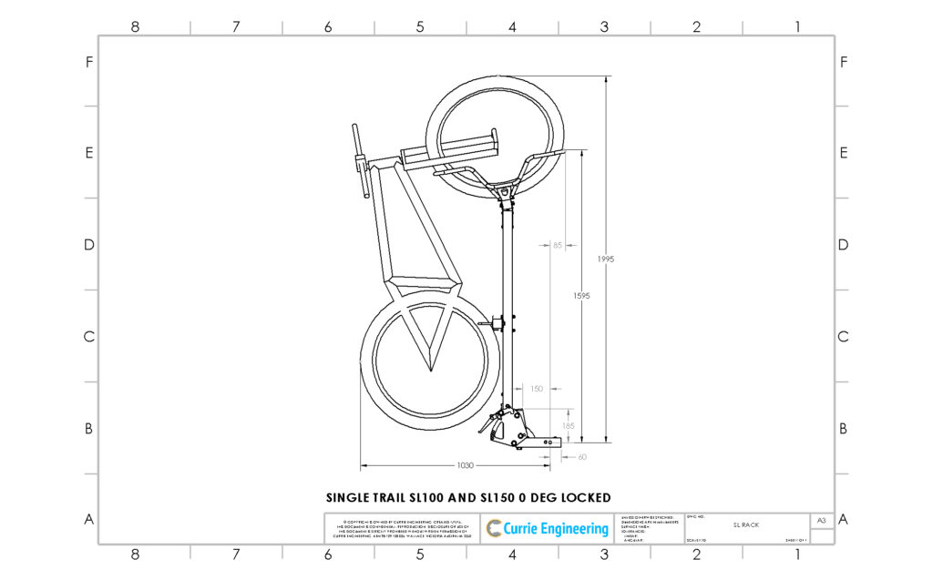4 Bike SL100 Light Weight Shuttle Bike Rack - Single Trail Rack